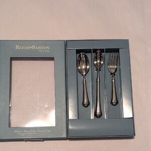 Reed & Barton Allora 3-Piece Baby Flatware Set 18/10 Stainless Steel